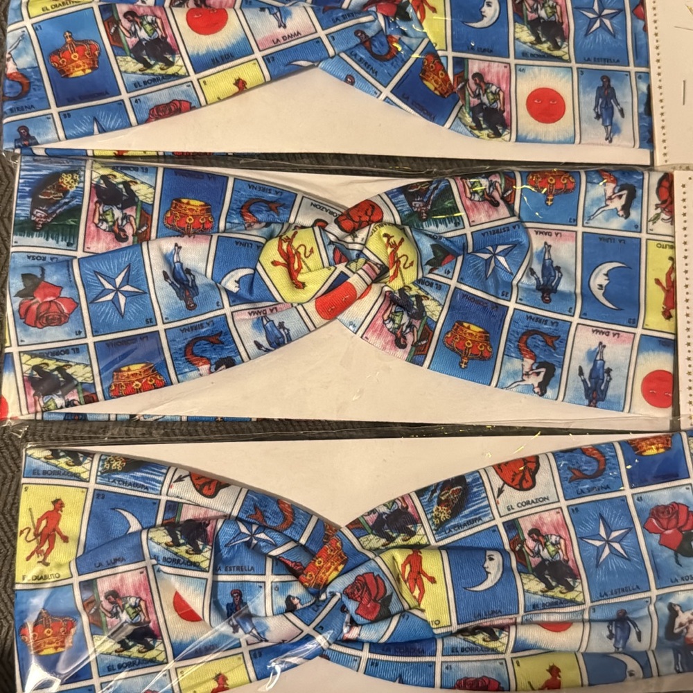 Colorful Loteria Headbands Set of 3
